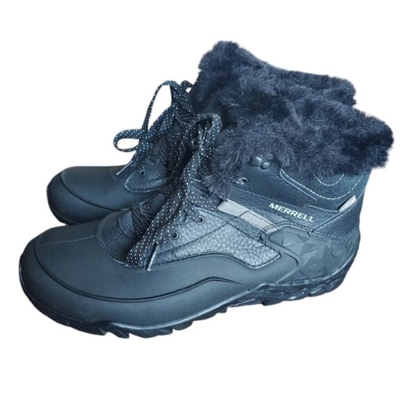 Merrell Black Aurora 6 Ice+ Winter Shoes Size 10 - Picture 2 of 14